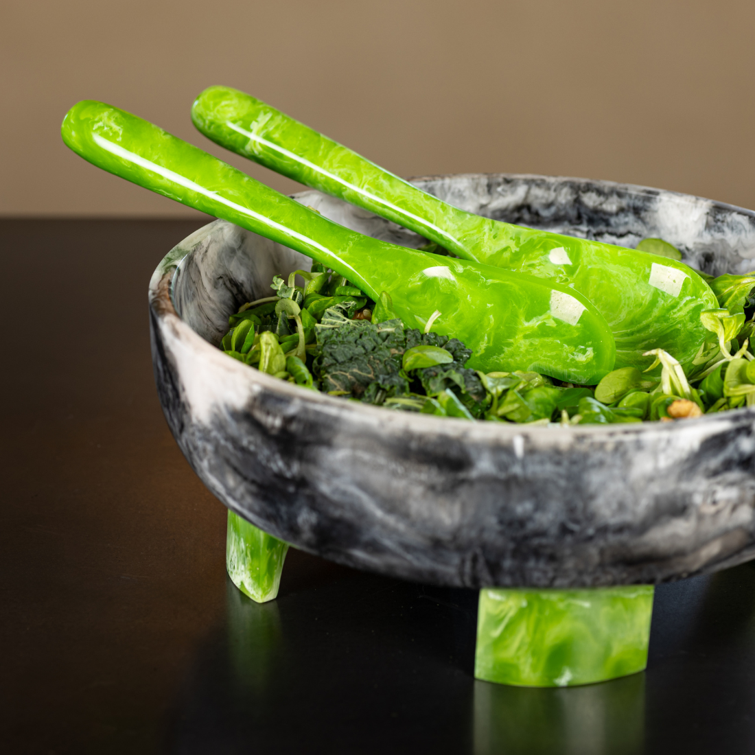 Salad Servers Forest, Pavone styling, Brut 1 web