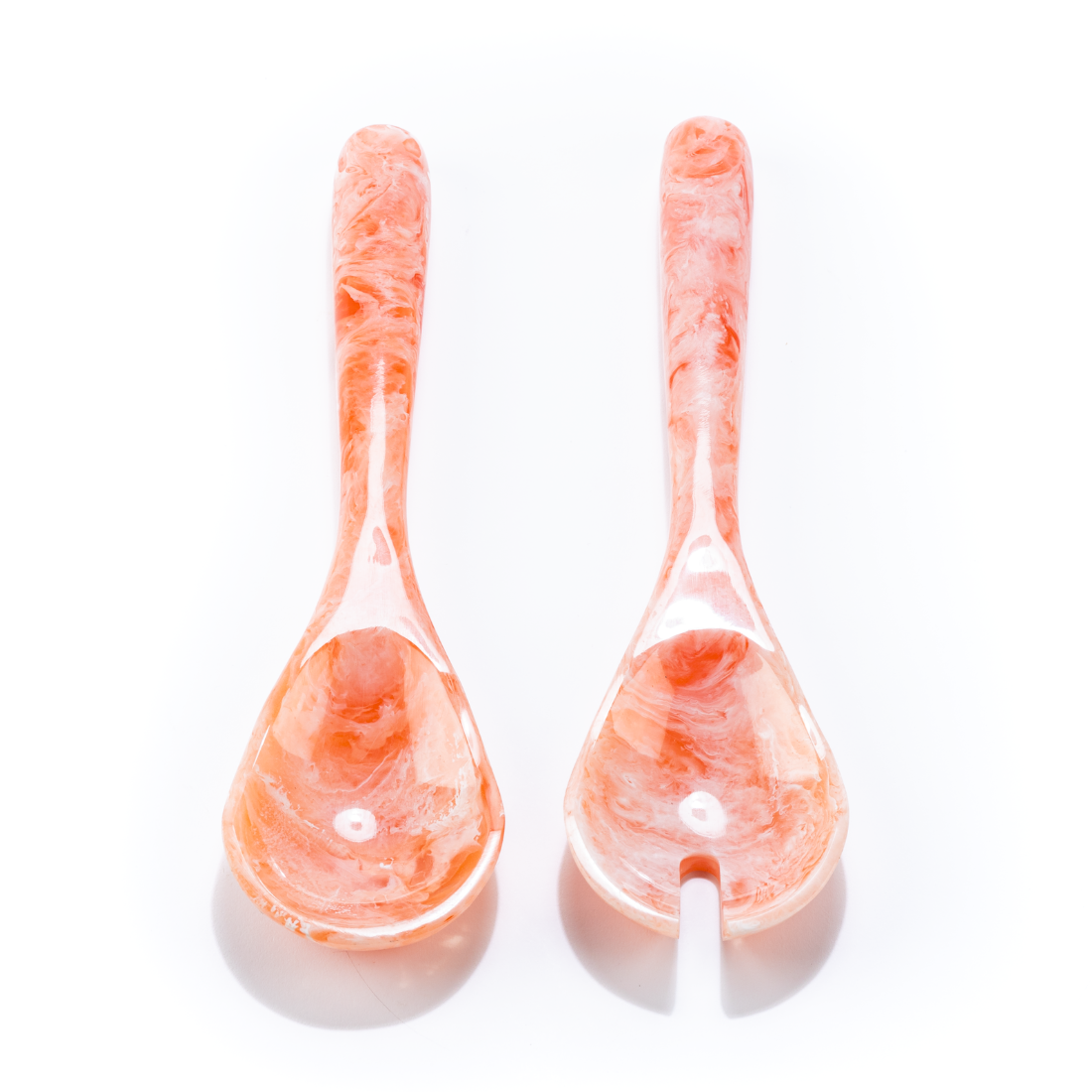 Salad Servers Pavone, salmon 1 web