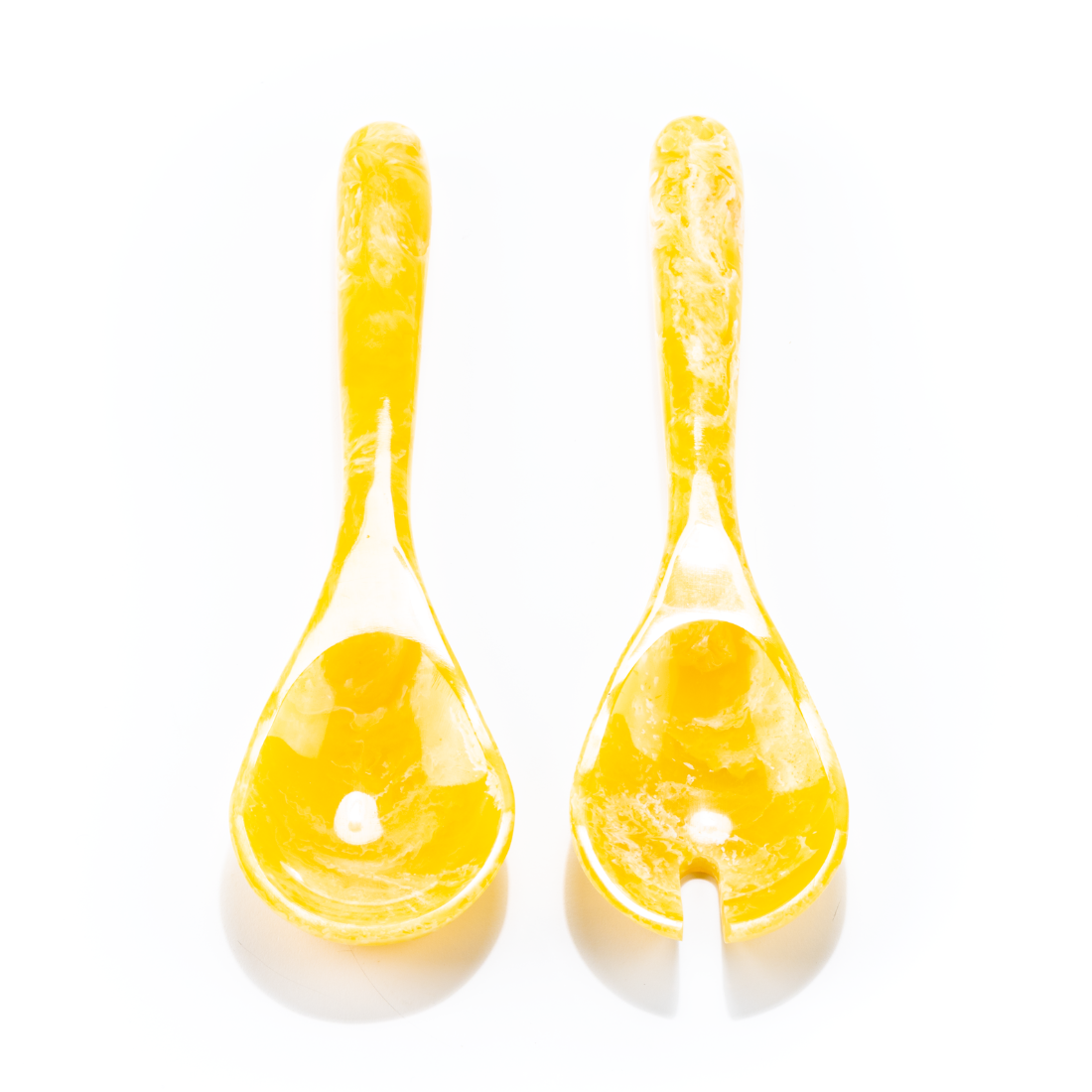 Salad Servers Pavone, yellow sun 1 web