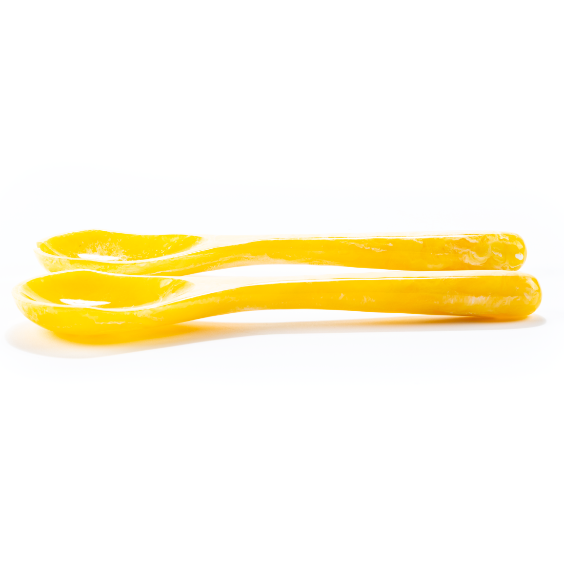 Salad Servers Pavone, yellow sun 2 web
