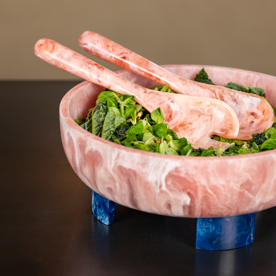 Salad Servers Salmon, Pavone styling, Brut 1 web
